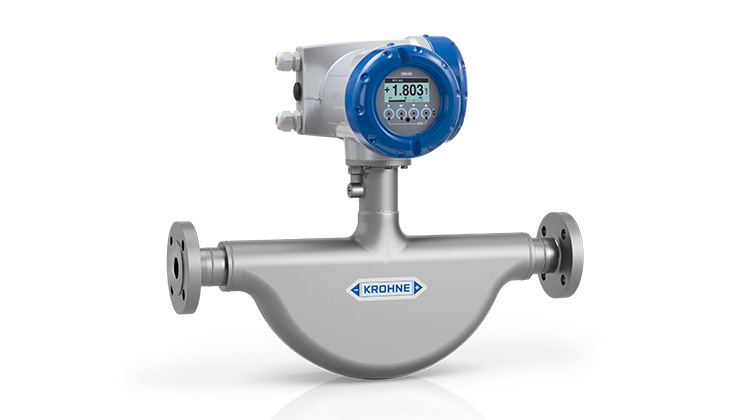 Der OPTIMASS 5400, ein neues Coriolis Masse-Durchflussmessgerät für alle Standard-Prozessanwendungen mit Gasen und Flüssigkeiten. | Bild: KROHNE